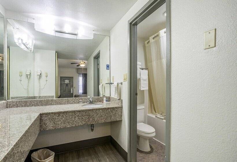 带2个双人床的标准工作室, Days Inn & Suites By Wyndham Webster Nasaclearlakehouston