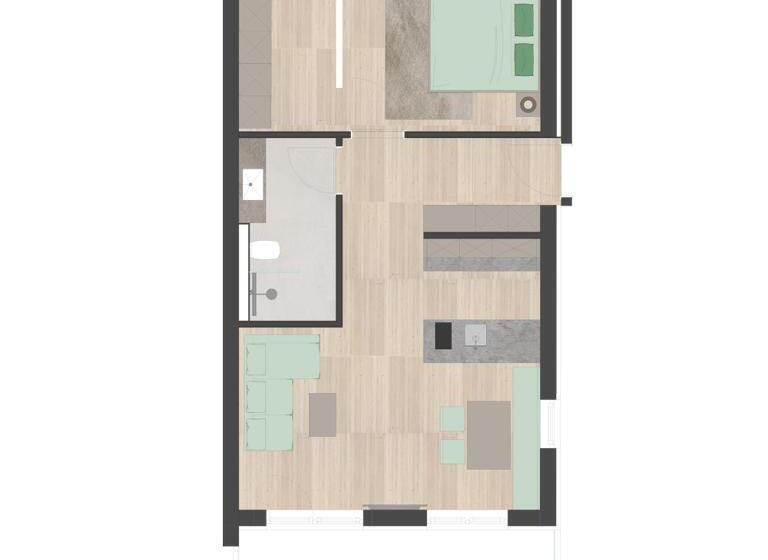 Апартаменты 2 Спальни, Residenz Gramaser Gmbh