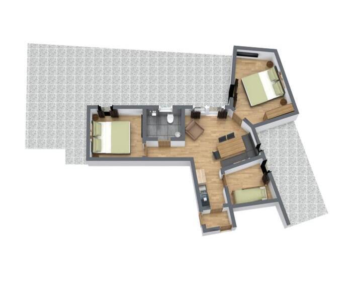 דירת שני חדרים, Aparthotel Herzblick Gmbh