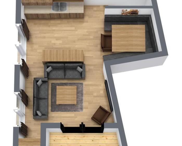 דירת חדר, Aparthotel Herzblick Gmbh