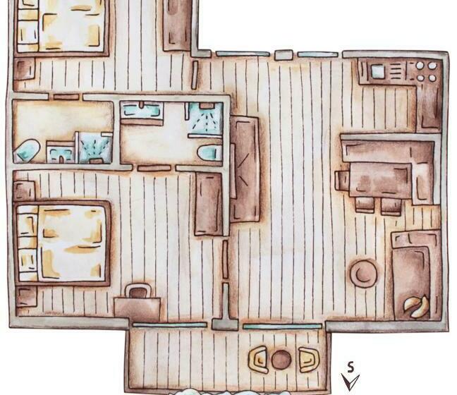 شقة غرفة واحدة, Tratterhof Mountain Sky