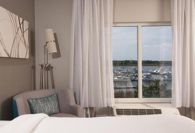 标准间带江景, Courtyard Charleston Waterfront