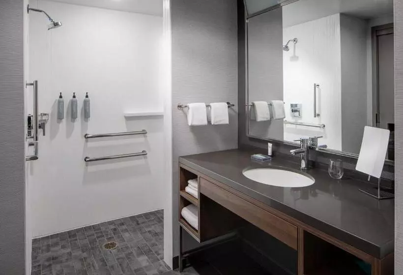 身障者適用キングサイズベッドルーム, Courtyard By Marriott Chicago Downtown/river North