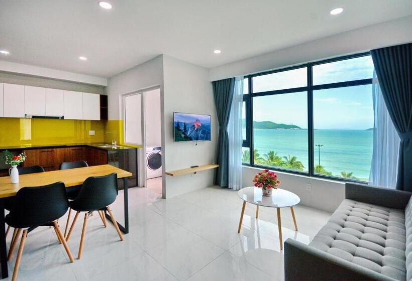 آپارتمان 1 خوابه با چشم‌انداز استخر, Anrizon Hotel Nha Trang
