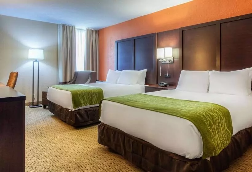 ２ダブルベッドのスタンダードルーム, Comfort Inn & Suites Evansville Airport