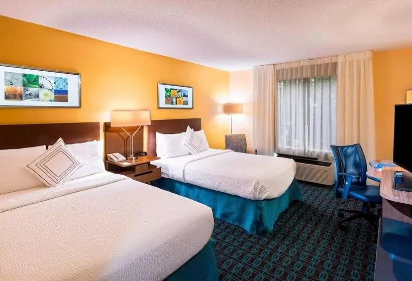 ２ダブルベッドのスタンダードルーム, Fairfield Inn & Suites By Marriott Atlanta Buckhead