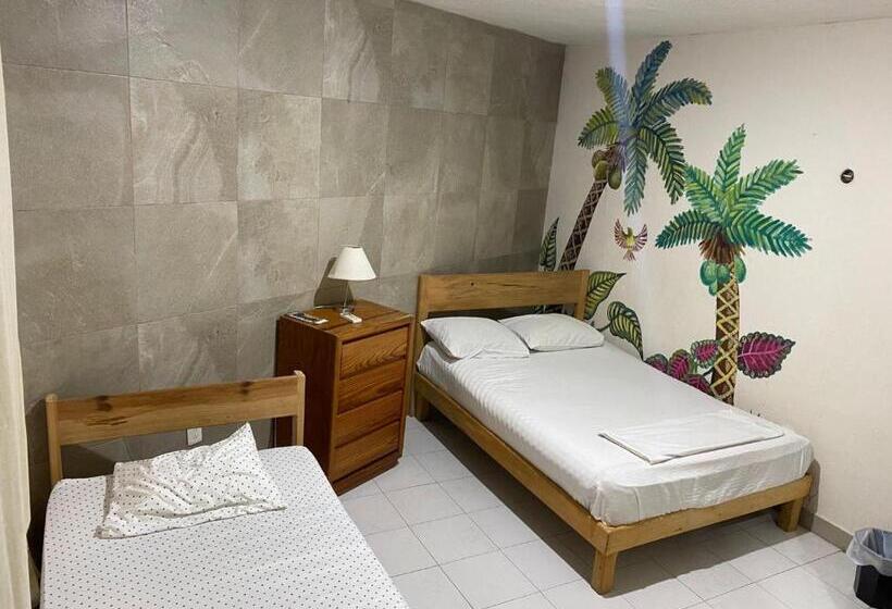 Standard Kolmen Hengen Huone, Casa Bugambilias Cancun   Hostel