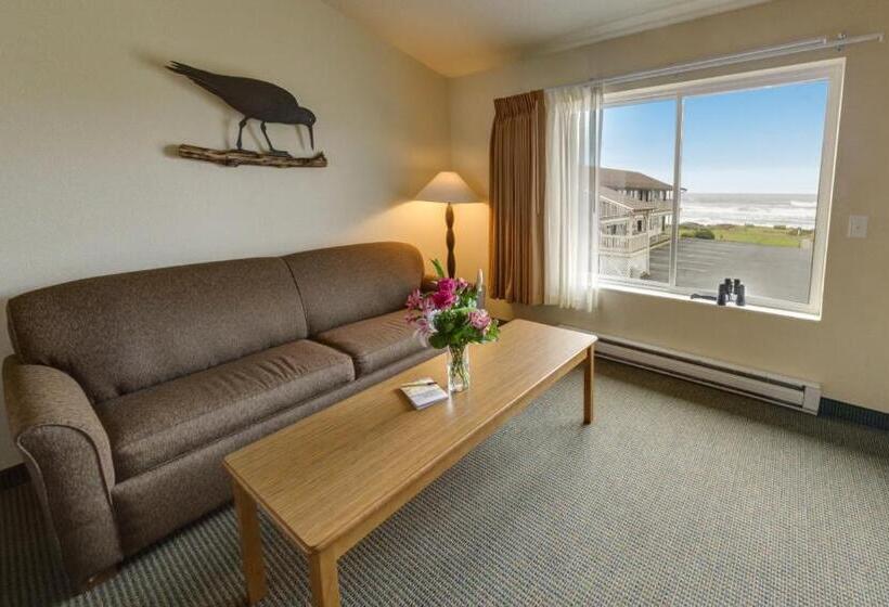 带大床的标准间, Fireside Motel