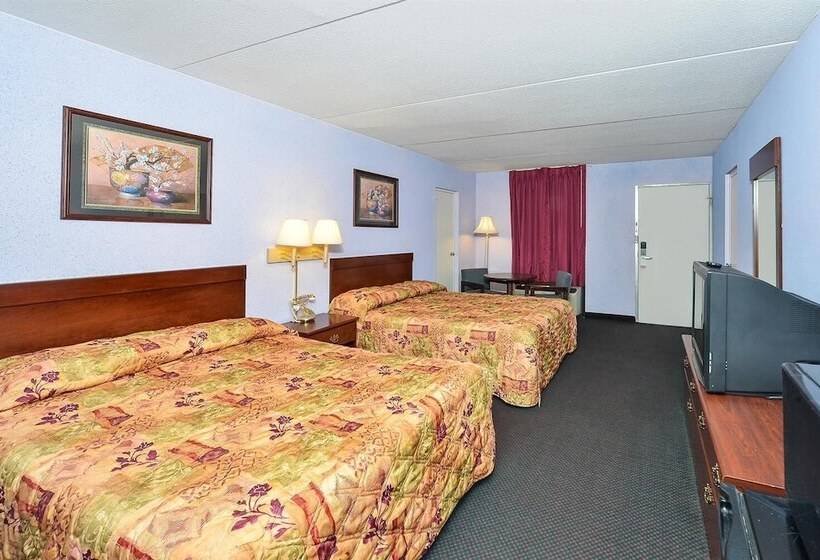 带2个双人床的标准工作室, Americas Best Value Inn & Suites Knoxville North