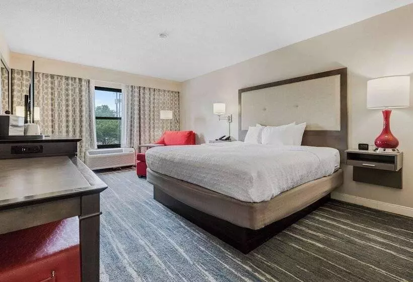 キングサイズベッドのスタンダードルーム, Hampton Inn & Suites Memphis Wolfchase Galleria