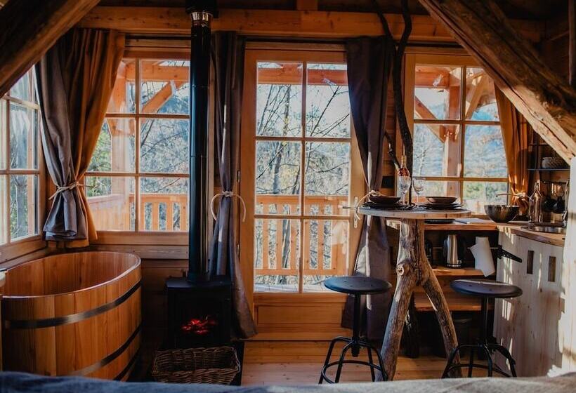 Дом 1 Спальня, Les Cabanes Du Dauphiné