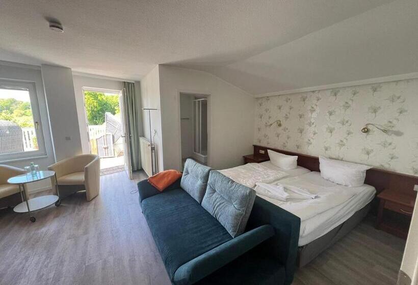 غرفة قياسية مزوَّدة بتراس, Fährblick Pension Direkt Am Wasser