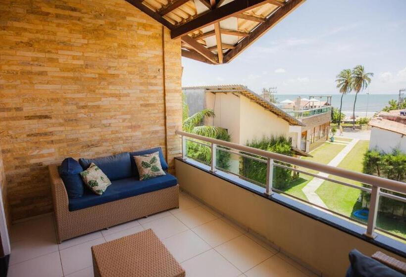 带1个卧室的带海景的公寓, Pousada Sandbeach