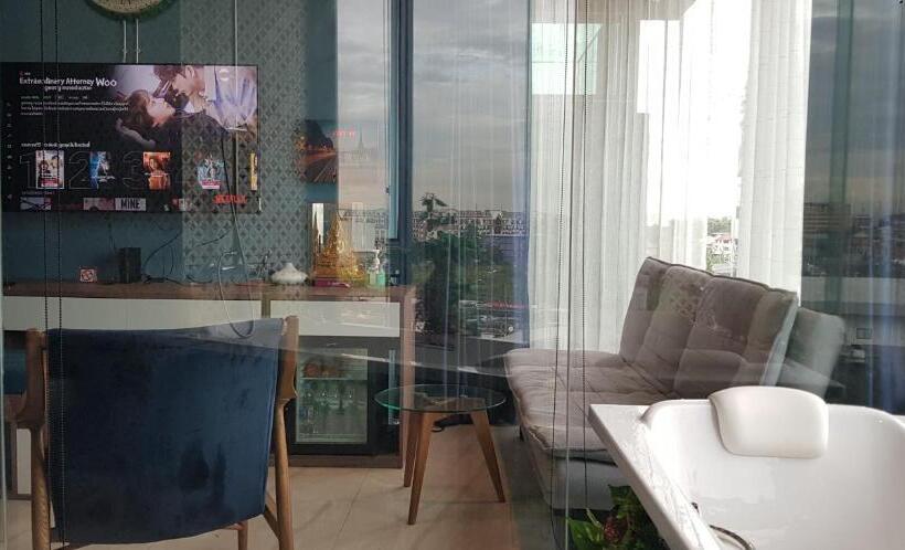 応接間付きスタンダードルーム, Bluetel Re Sidence Bangkok Impact 1 Time Drop Off Service To Impact