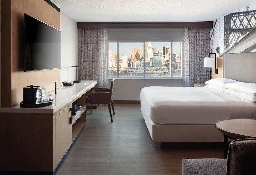 전망 스탠다드 룸 더블 침대, Cincinnati Marriott At Rivercenter