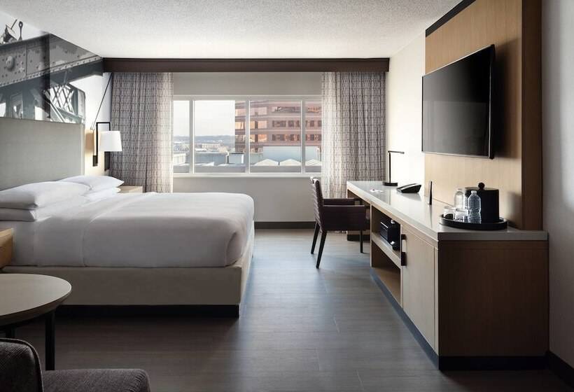 전망 스탠다드 룸 더블 침대, Cincinnati Marriott At Rivercenter