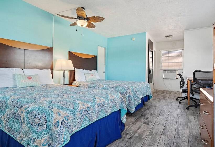 غرفه قياسيه سريرين مزدوجين, Malibu Resort Motel