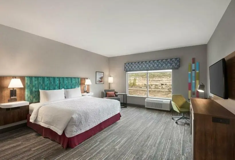 身障者適用キングサイズベッドルーム, Hampton Inn & Suites By Hilton Kelowna Airport