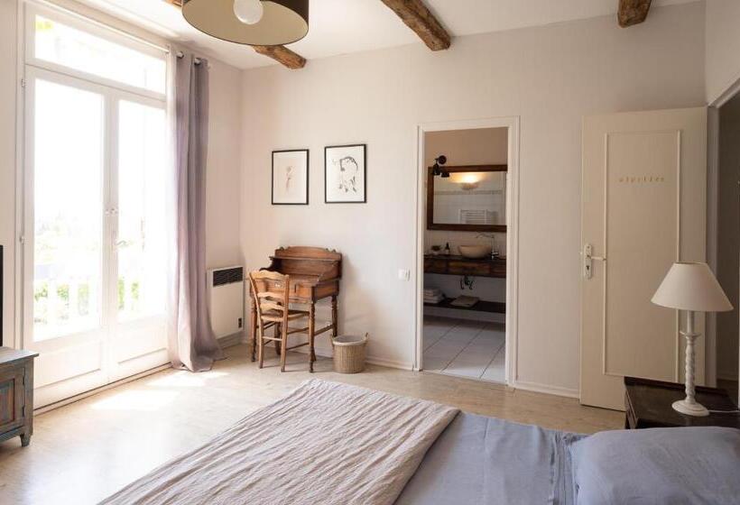 景色の見えるトリプルスタンダードルーム, Mas Des Prevots B&b