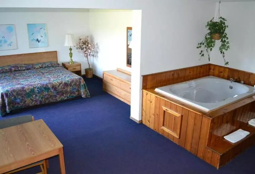 キングサイドベッドのスタンダードワンルーム, Sky Lodge Inn & Suites  Delavan