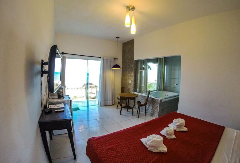 غرفة ديلوكس مطلّة علي البحر, Pousada Enseada Dos Mares