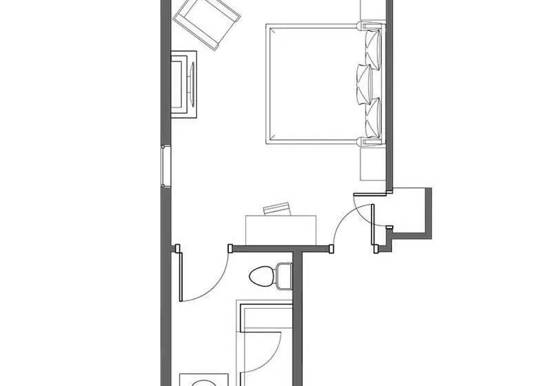 キングサイズベッドのスタンダードルーム, Edwards House