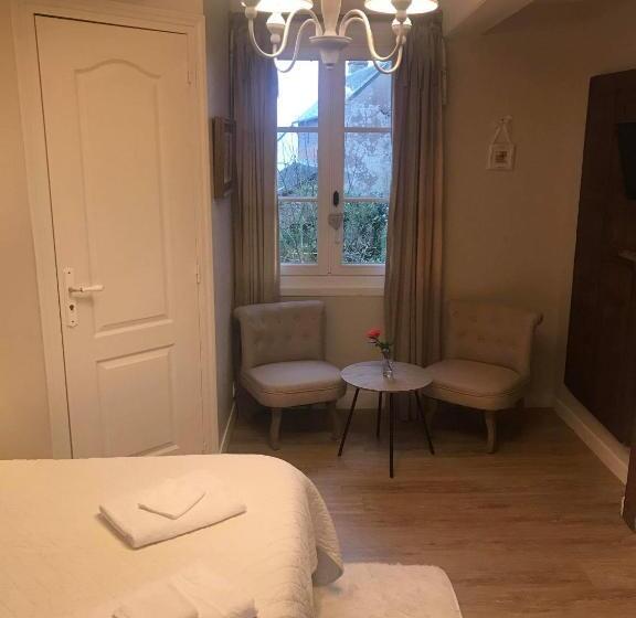 带花园景观的标准三人间, Les Chambres D Hôtes Le Val D Honfleur