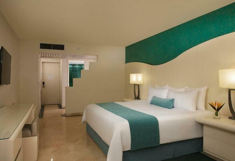 キングサイズベッドのデラックスルーム, Secrets Mirabel Cancún Resort & Spa