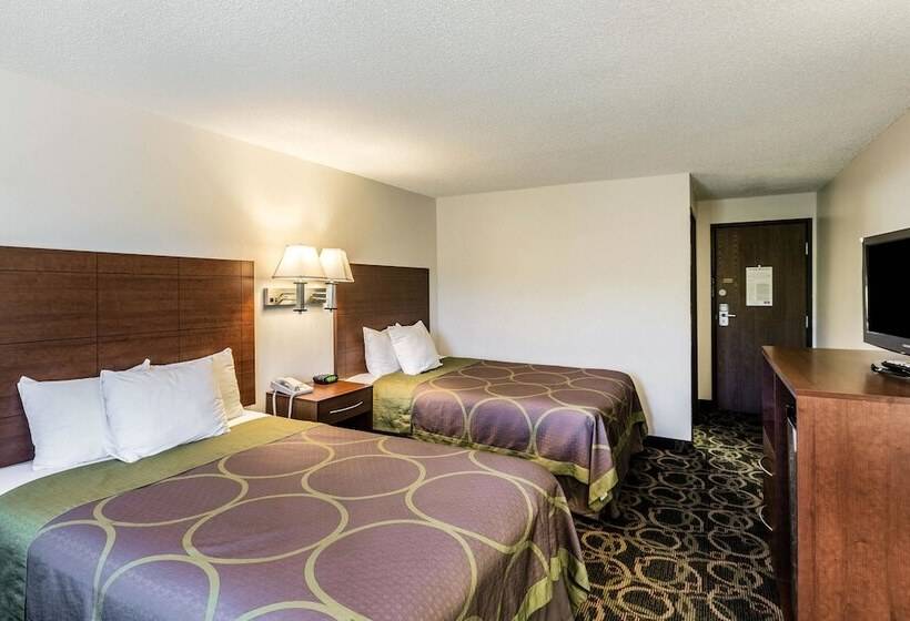 带2个双人床的标准工作室, Rodeway Inn