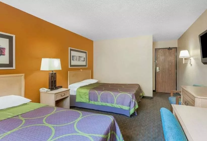 اتاق استاندارد با 2 تخت دوبل, Super 8 By Wyndham Charlotte/amusement Park Area