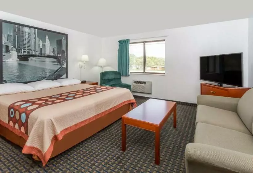 キングサイズベッドのスイートルーム, Super 8 By Wyndham Rock Falls Sterling Area