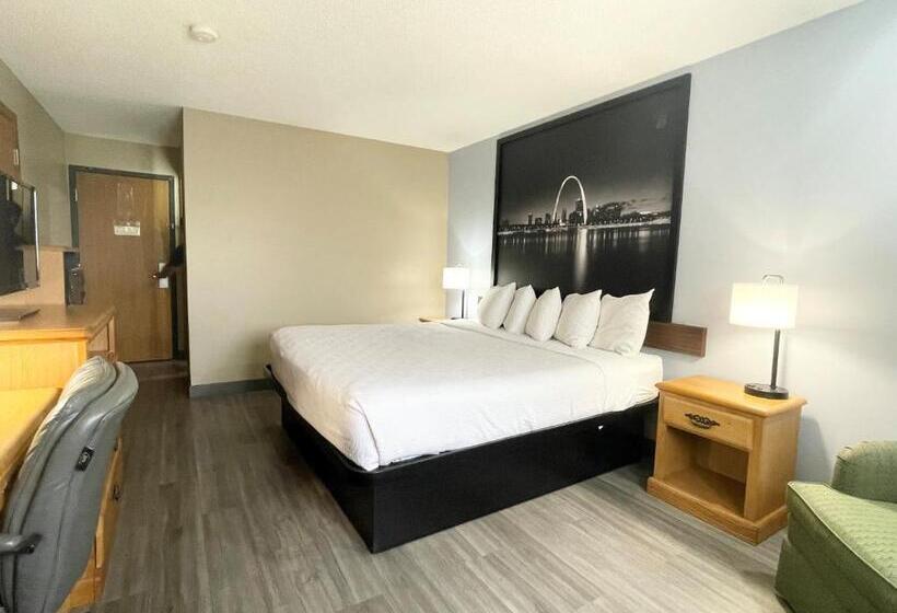 キングサイズベッドのスタンダードルーム, Super 8 By Wyndham St. Clair Mo