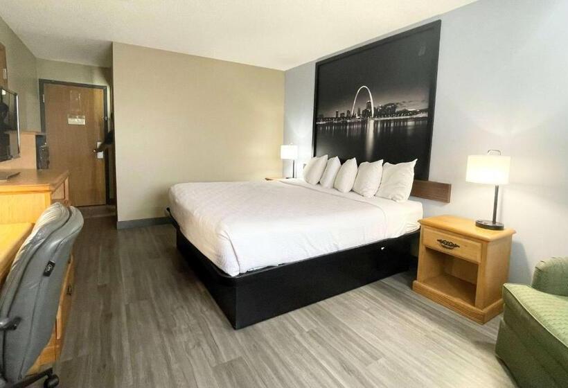 キングサイズベッドのスタンダードルーム, Super 8 By Wyndham St. Clair Mo