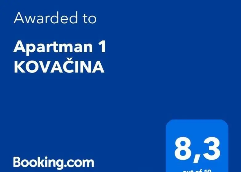 آپارتمان 1 خوابه همکف, Apartman 1 Kovačina