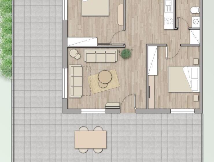 2ベッドルームアパートメント, Iliovasilema