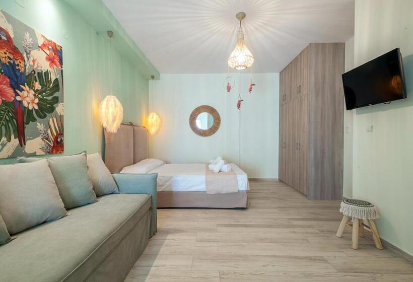 庭の見える1ベッドルームアパートメント, Iliovasilema