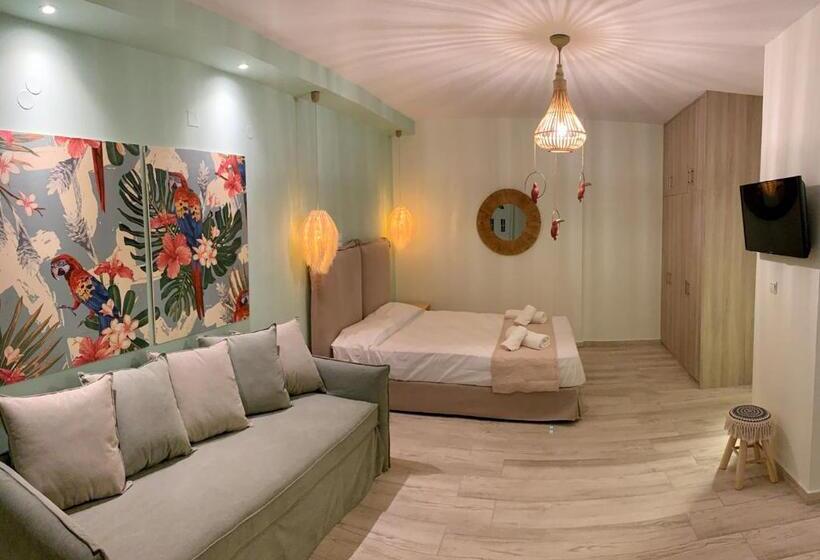 庭の見える1ベッドルームアパートメント, Iliovasilema