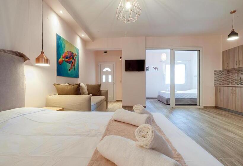 庭の見える1ベッドルームアパートメント, Iliovasilema