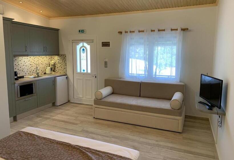 テラス付き1ベッドルームアパートメント, Iliovasilema