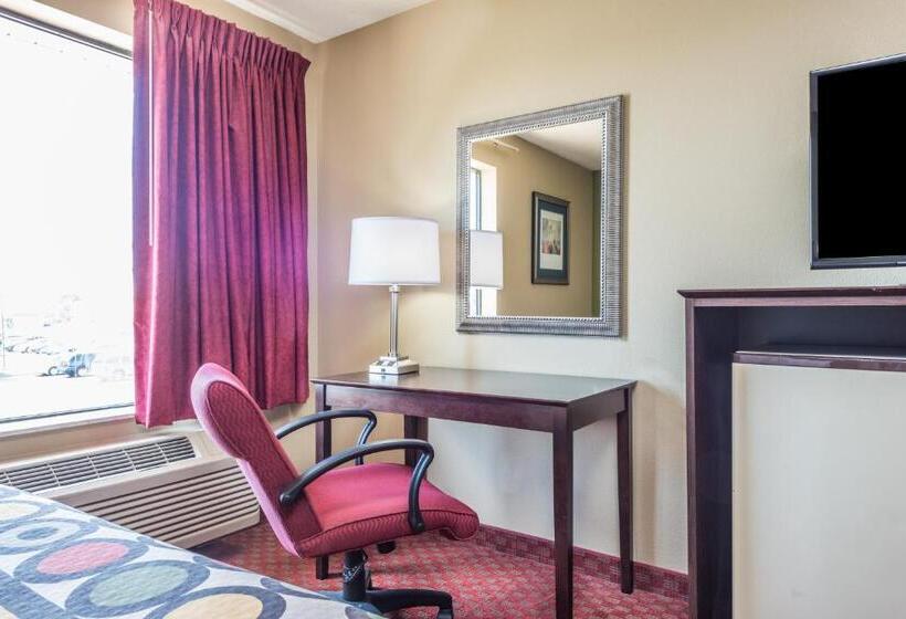 带大床的标准间, Super 8 By Wyndham Troy Il/st. Louis Area