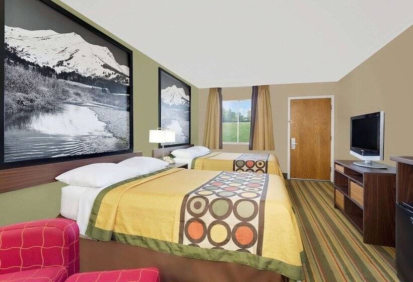 Номер Стандарт 2 Двуспальные Кровати, Super 8 By Wyndham Denver Central