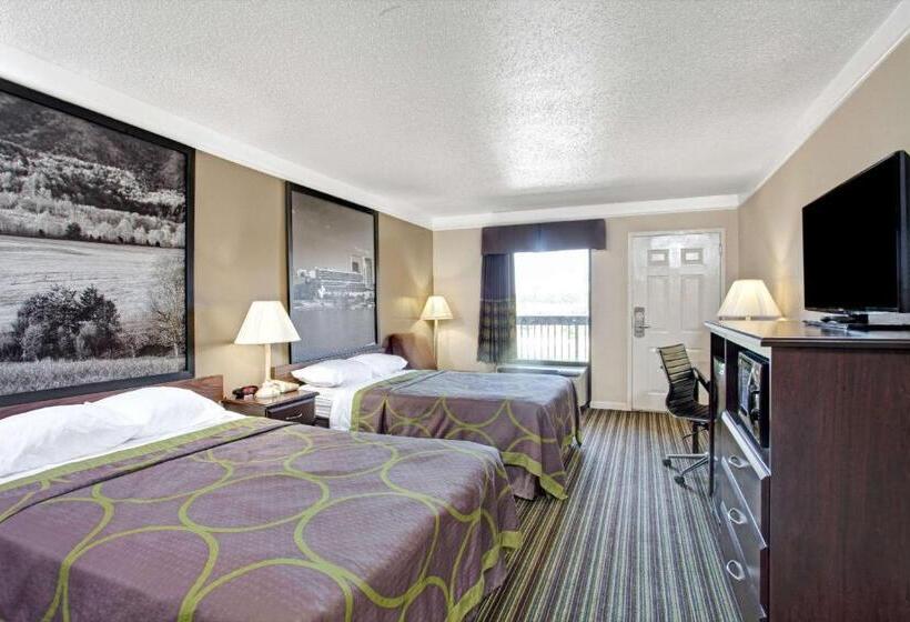 스탠다드 룸 더블 침대 2개, Super 8 By Wyndham Knoxville East