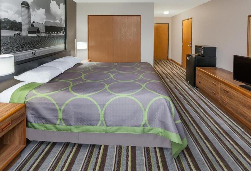 带大床的标准间, Super 8 By Wyndham Watseka