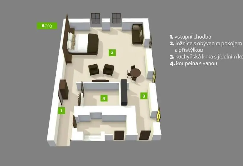 スタンダードスタジオ, Residence Hluboká