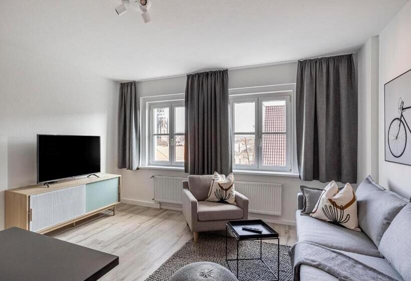 带2个卧室的套房, Limehome Zwickau Dr. Friedrichs Ring