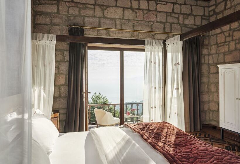 חדר דלוקס עם מרפסת נוף לים, Simurg Inn