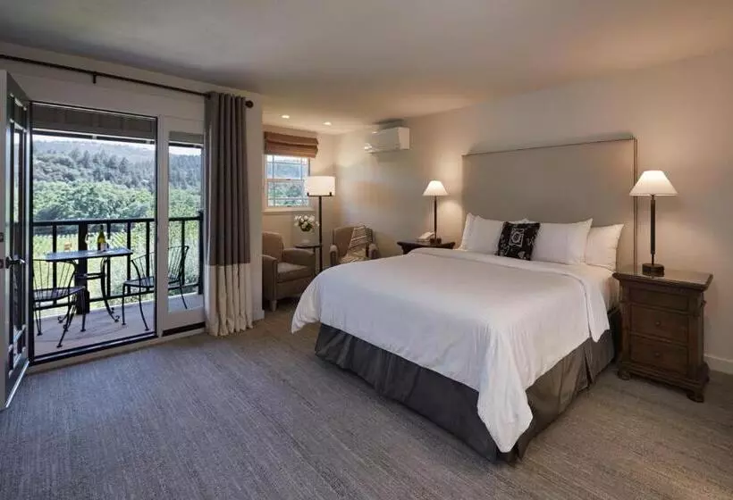 キングサイズベッド、ビュー付きデラックスルーム, Wine Country Inn & Cottages Napa Valley