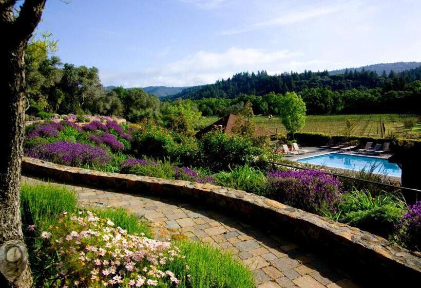 キングサイズベッド、ビュー付きデラックスルーム, Wine Country Inn & Cottages Napa Valley