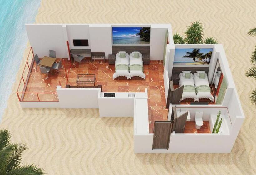 Appartement Economy 2 Chambres, Magic Tropical Splash