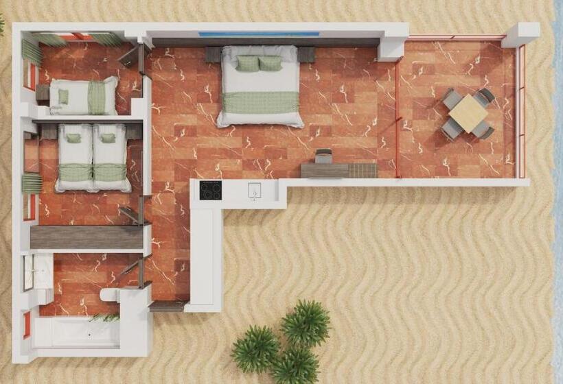 침실 3개 아파트, Magic Tropical Splash